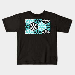 Hexagon Snowflake Pattern Kids T-Shirt
